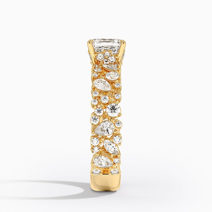 2.00 Karat Asscher Kesim Özel Tasarım Tektaş Laboratuvar Pırlanta Yüzük - Cannes