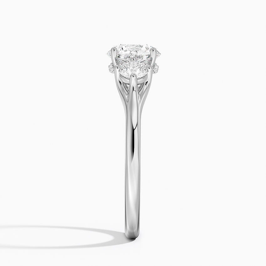 1.60 Carat Princess Halo Design Solitaire Lab Diamond Ring 18K - Florina 