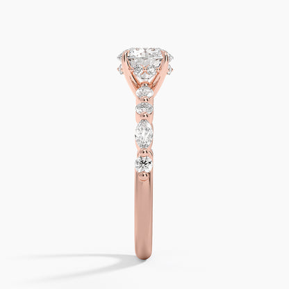 1.60 Carat Princess Halo Design Solitaire Lab Diamond Ring 18K - Florina 