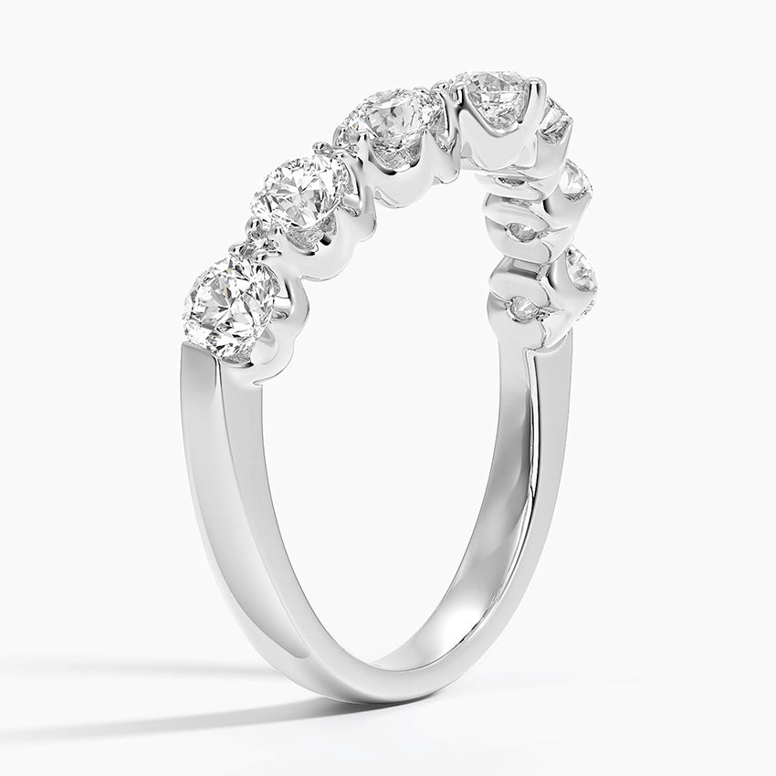 Tamamlayıcı 1,00 Karat Yuvarlak Kesim Laboratuvar Pırlanta Yüzük 18K - Bold Diamonds