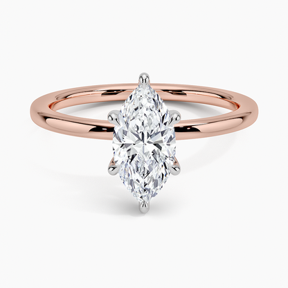 1.60 Carat Princess Halo Design Solitaire Lab Diamond Ring 18K - Florina 