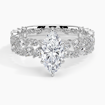 2.00 Marquise Kesim Özel Tasarım Tektaş Laboratuvar Pırlanta Yüzük - Aylora