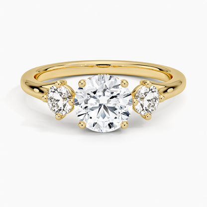 1.60 Carat Princess Halo Design Solitaire Lab Diamond Ring 18K - Florina 