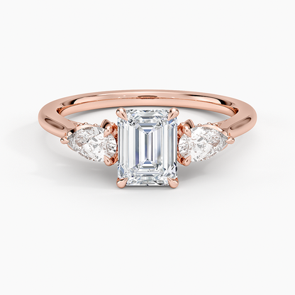1.60 Carat Princess Halo Design Solitaire Lab Diamond Ring 18K - Florina 