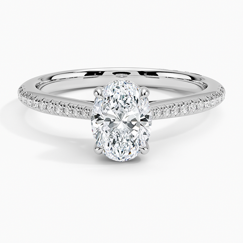 1.60 Carat Princess Halo Design Solitaire Lab Diamond Ring 18K - Florina 