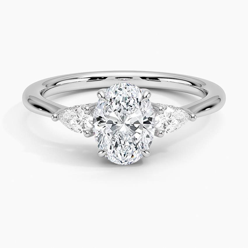 1.60 Carat Princess Halo Design Solitaire Lab Diamond Ring 18K - Florina 