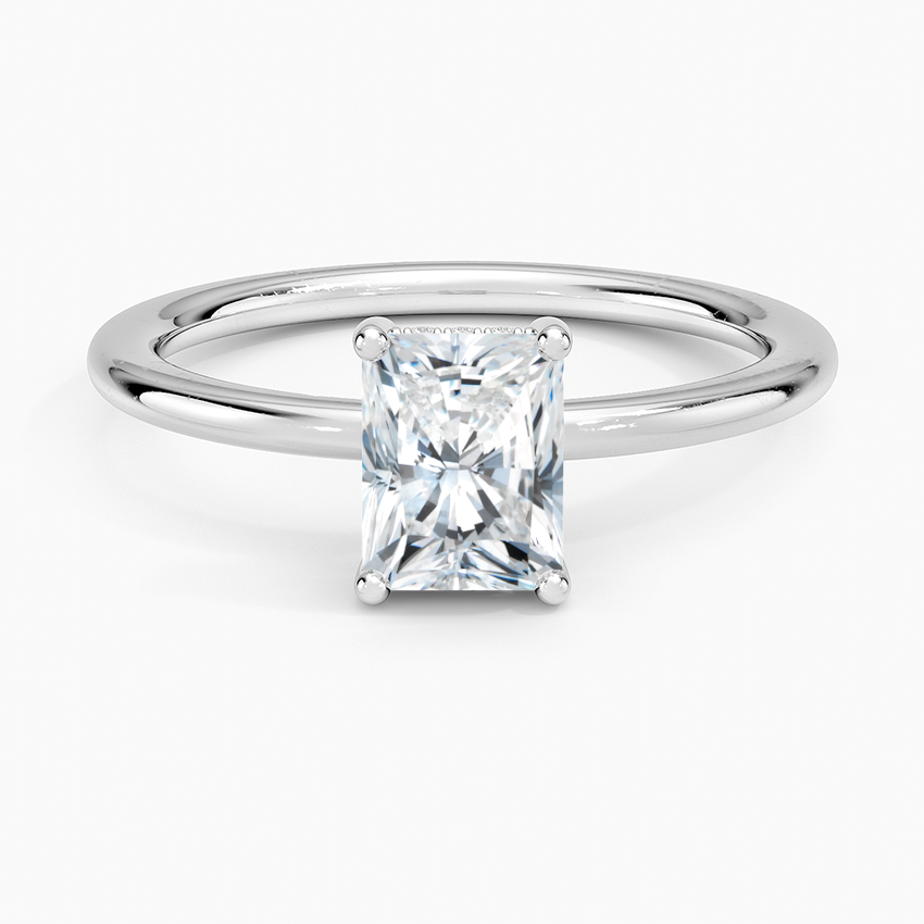 1.10 Radiant Kesim Hidden Halo Tasarım Tektaş Laboratuvar Pırlanta Yüzük - Melara