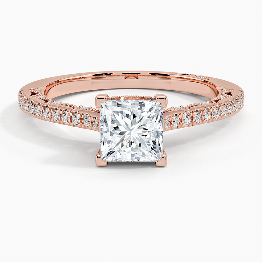 1.50 Prenses Kesim Halo Tasarım Tektaş Laboratuvar Pırlanta Yüzük - Nilara