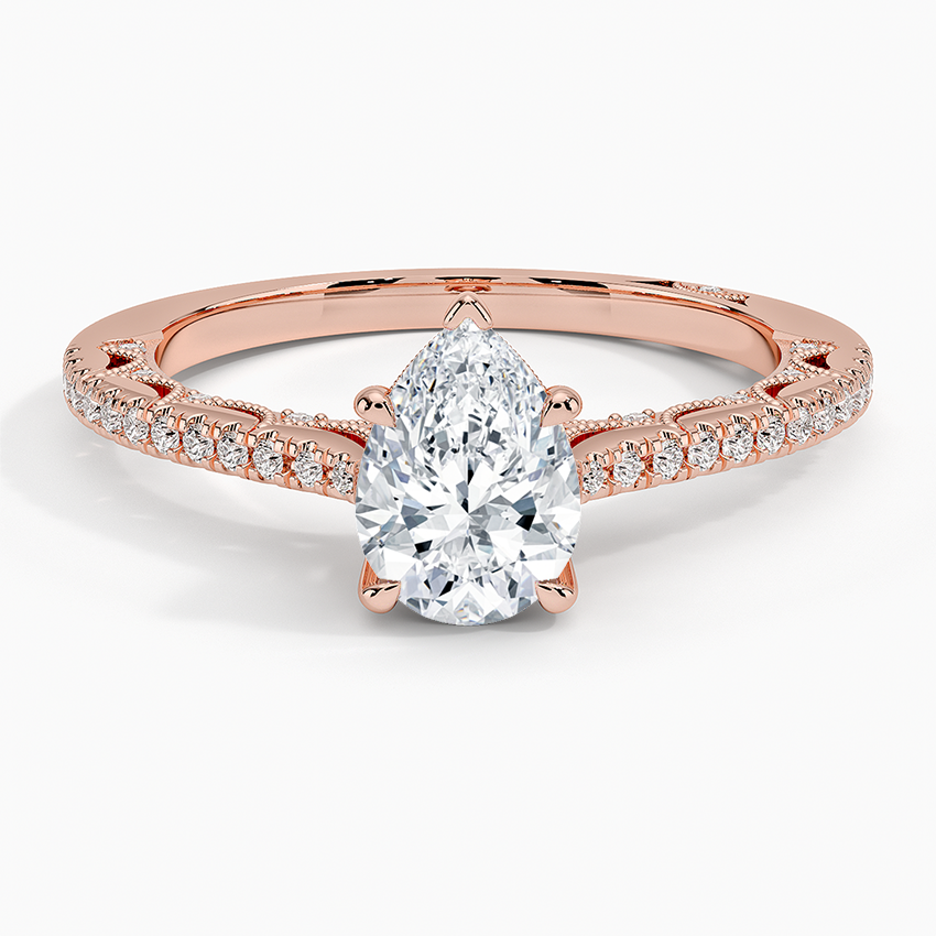 1.50 Damla Kesim Halo Tasarım Tektaş Laboratuvar Pırlanta Yüzük - Nilara