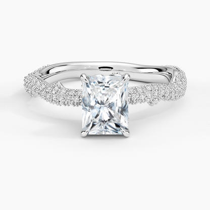 1.75 Radiant Kesim Hidden Halo Tasarım Tektaş Laboratuvar Pırlanta Yüzük - Filara