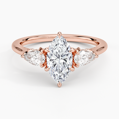 1.60 Carat Princess Halo Design Solitaire Lab Diamond Ring 18K - Florina 
