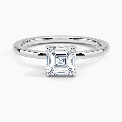 1.60 Carat Princess Halo Design Solitaire Lab Diamond Ring 18K - Florina 