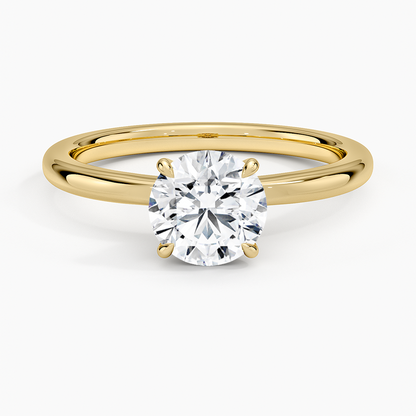 1.15 Hidden Halo Tasarım Tektaş Laboratuvar Pırlanta Yüzük - Vilora