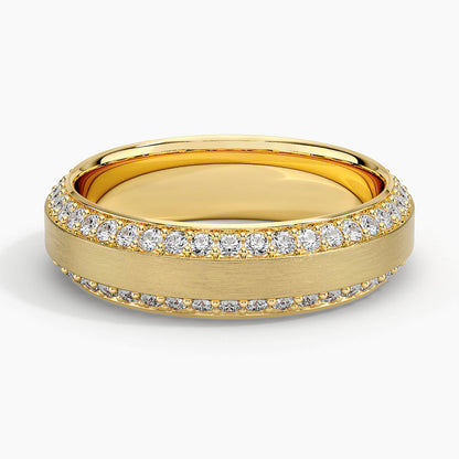 Özel Tasarım Alyans 1,00 Karat Yuvarlak Kesim Laboratuvar Pırlanta Yüzük 18K - Bold Diamonds