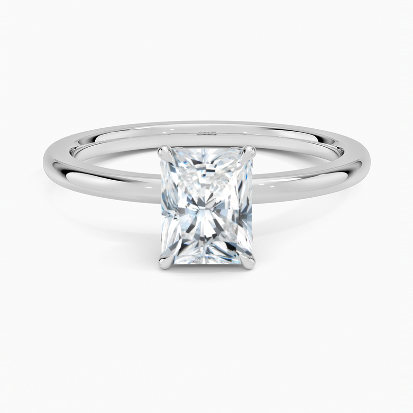 1.60 Carat Princess Halo Design Solitaire Lab Diamond Ring 18K - Florina 