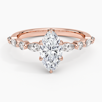 1.60 Carat Princess Halo Design Solitaire Lab Diamond Ring 18K - Florina 