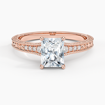 1.60 Carat Princess Halo Design Solitaire Lab Diamond Ring 18K - Florina 
