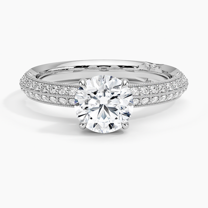 1.50 Yarım Tur Tasarım Tektaş Laboratuvar Pırlanta Yüzük - Selara