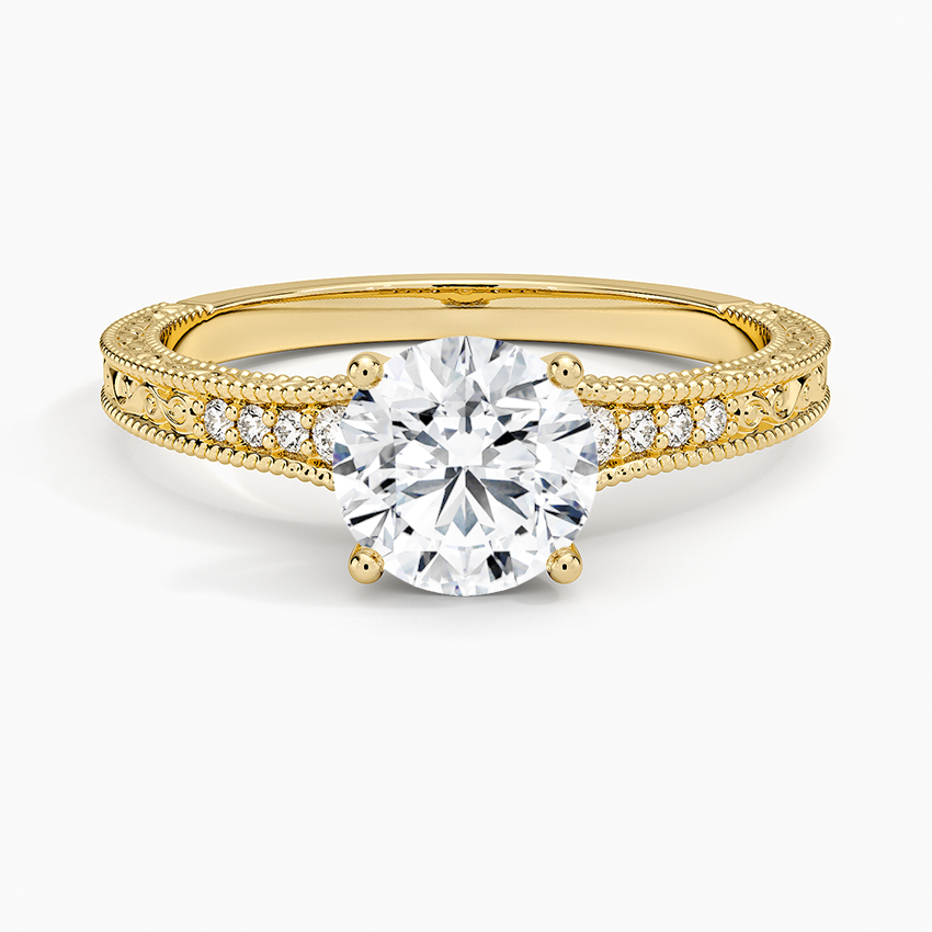 1.15 Karat Yuvarlak Kesim Hidden Halo Tasarım Tektaş Laboratuvar Pırlanta Yüzük - Venice - Bold Diamonds