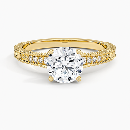 1.60 Carat Princess Halo Design Solitaire Lab Diamond Ring 18K - Florina 