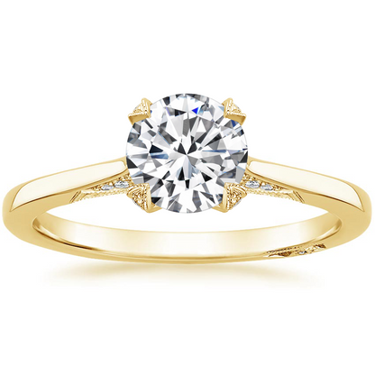 1.25 Hidden Halo Tasarım Tektaş Laboratuvar Pırlanta Yüzük - Telara