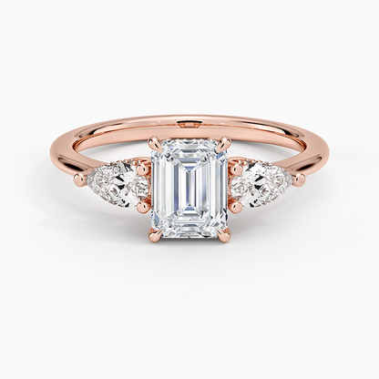 1.60 Carat Princess Halo Design Solitaire Lab Diamond Ring 18K - Florina 