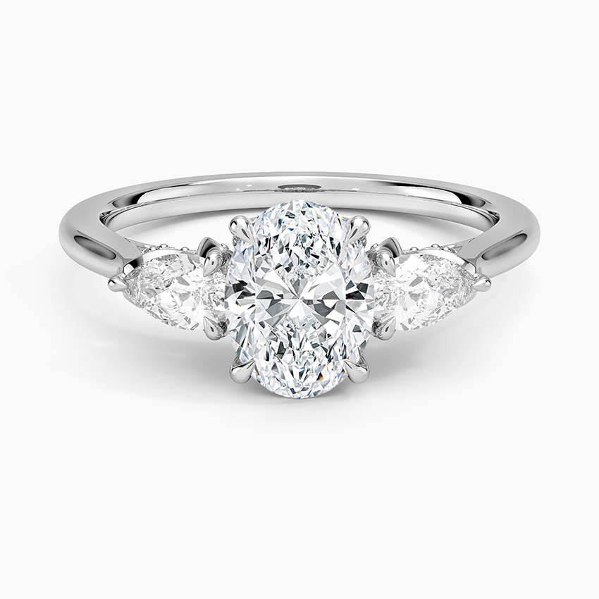 1.60 Carat Princess Halo Design Solitaire Lab Diamond Ring 18K - Florina 