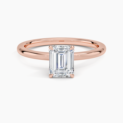 1.60 Carat Princess Halo Design Solitaire Lab Diamond Ring 18K - Florina 