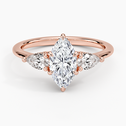 1.60 Carat Princess Halo Design Solitaire Lab Diamond Ring 18K - Florina 