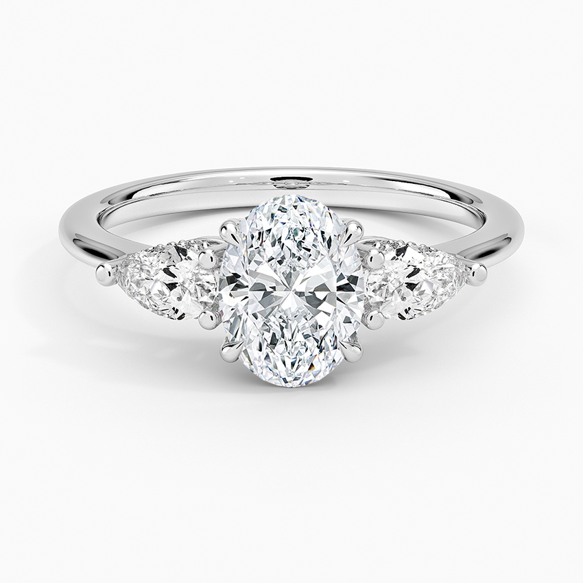 1.60 Carat Princess Halo Design Solitaire Lab Diamond Ring 18K - Florina 