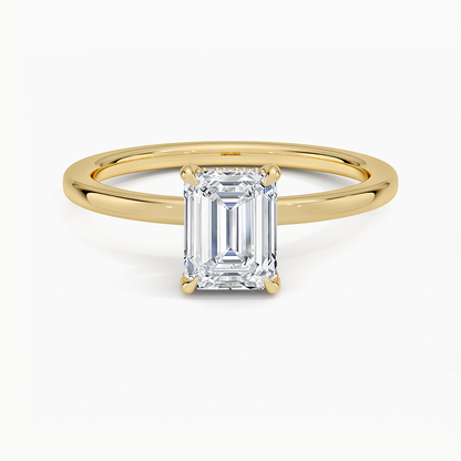 1.60 Carat Princess Halo Design Solitaire Lab Diamond Ring 18K - Florina 