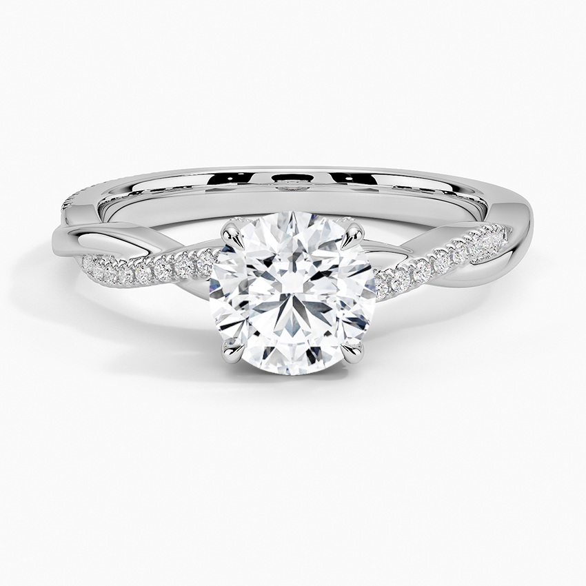 1.60 Carat Princess Halo Design Solitaire Lab Diamond Ring 18K - Florina 