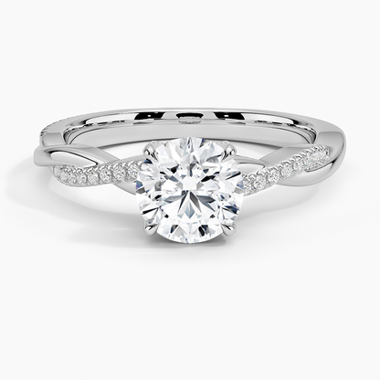 1.60 Carat Princess Halo Design Solitaire Lab Diamond Ring 18K - Florina 