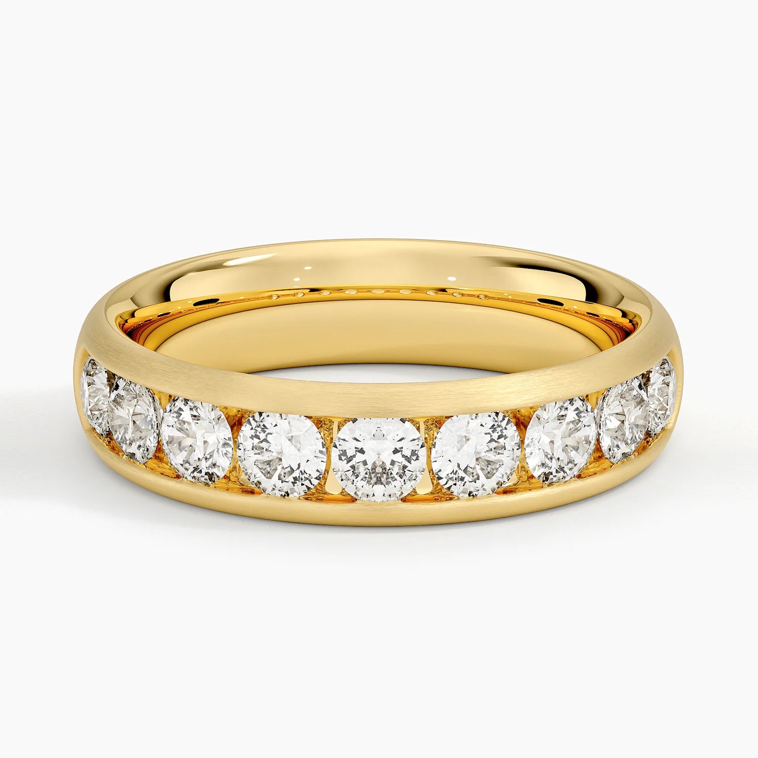 Yarım Tur 1,50 Karat Yuvarlak Kesim Laboratuvar Pırlanta Yüzük 18K - Bold Diamonds