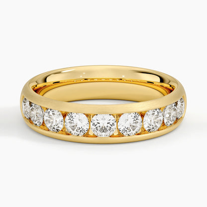 Yarım Tur 1,50 Karat Yuvarlak Kesim Laboratuvar Pırlanta Yüzük 18K - Bold Diamonds