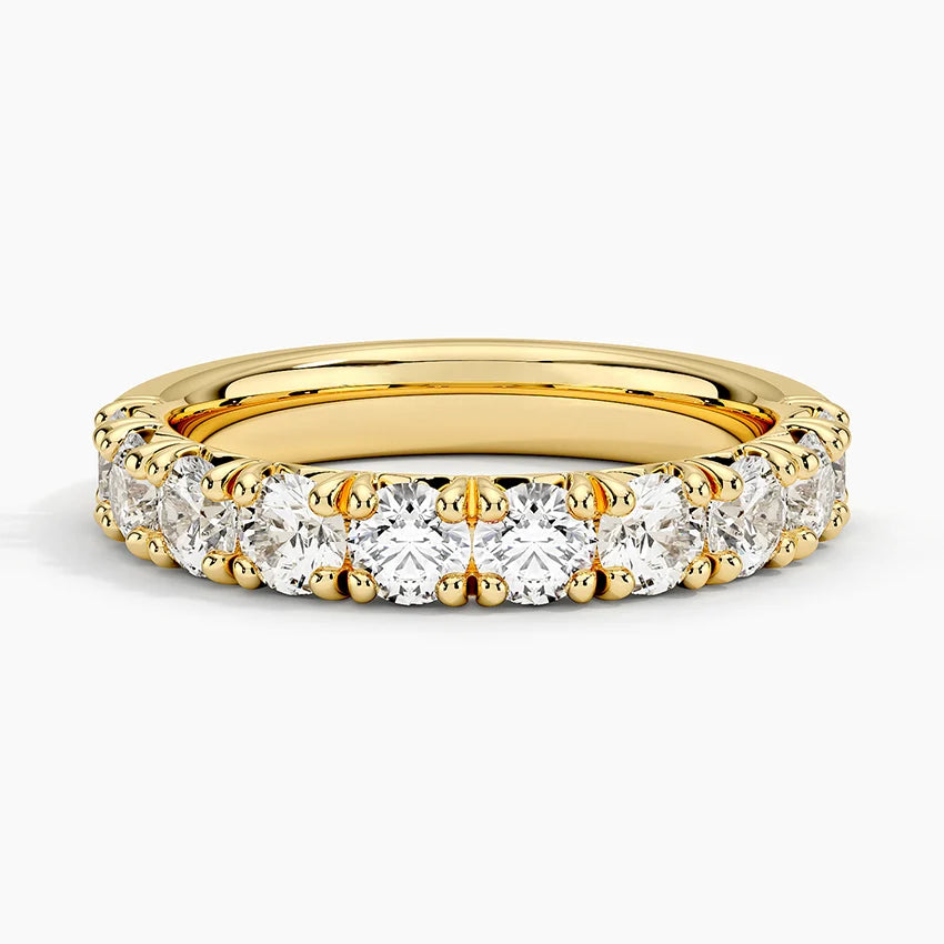 Yarım Tur 1.50 Karat Yuvarlak Kesim Laboratuvar Pırlanta Yüzük 18K - Bold Diamonds