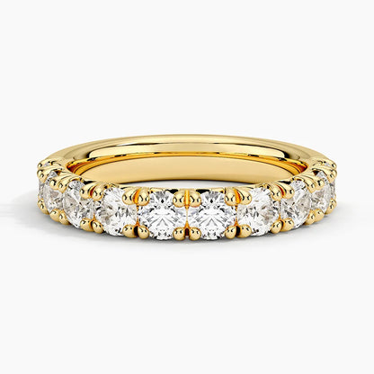 Yarım Tur 1.50 Karat Yuvarlak Kesim Laboratuvar Pırlanta Yüzük 18K - Bold Diamonds
