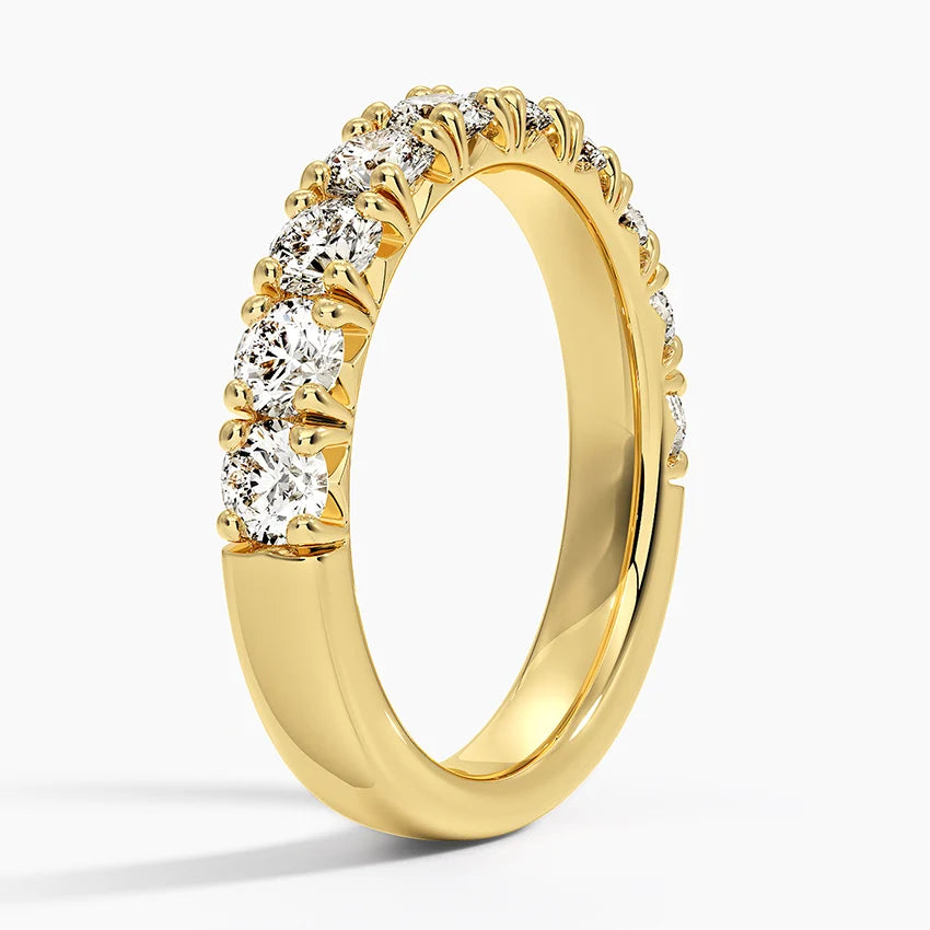 Yarım Tur 1.50 Karat Yuvarlak Kesim Laboratuvar Pırlanta Yüzük 18K - Bold Diamonds