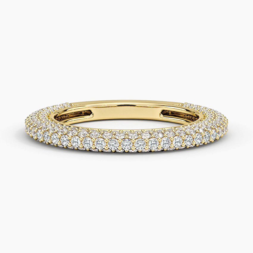 Tam Tur 1,50 Karat Yuvarlak Kesim Laboratuvar Pırlanta Yüzük 18K - Bold Diamonds