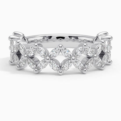 Özel Tasarım 1,50 Karat Markiz Kesim Laboratuvar Pırlanta Yüzük 18K - Bold Diamonds