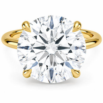 7.00 Karat Yuvarlak Kesim D-VS Tektaş Laboratuvar Pırlanta Yüzük - Bold Diamonds