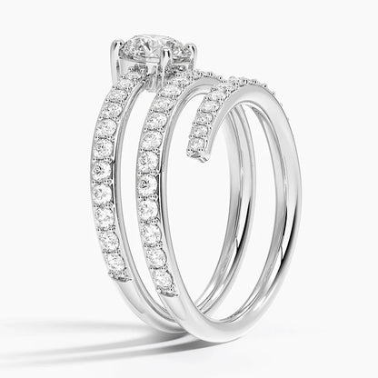 Sarmal 2,00 Karat Yuvarlak Kesim Laboratuvar Pırlanta Yüzük 18K - Bold Diamonds