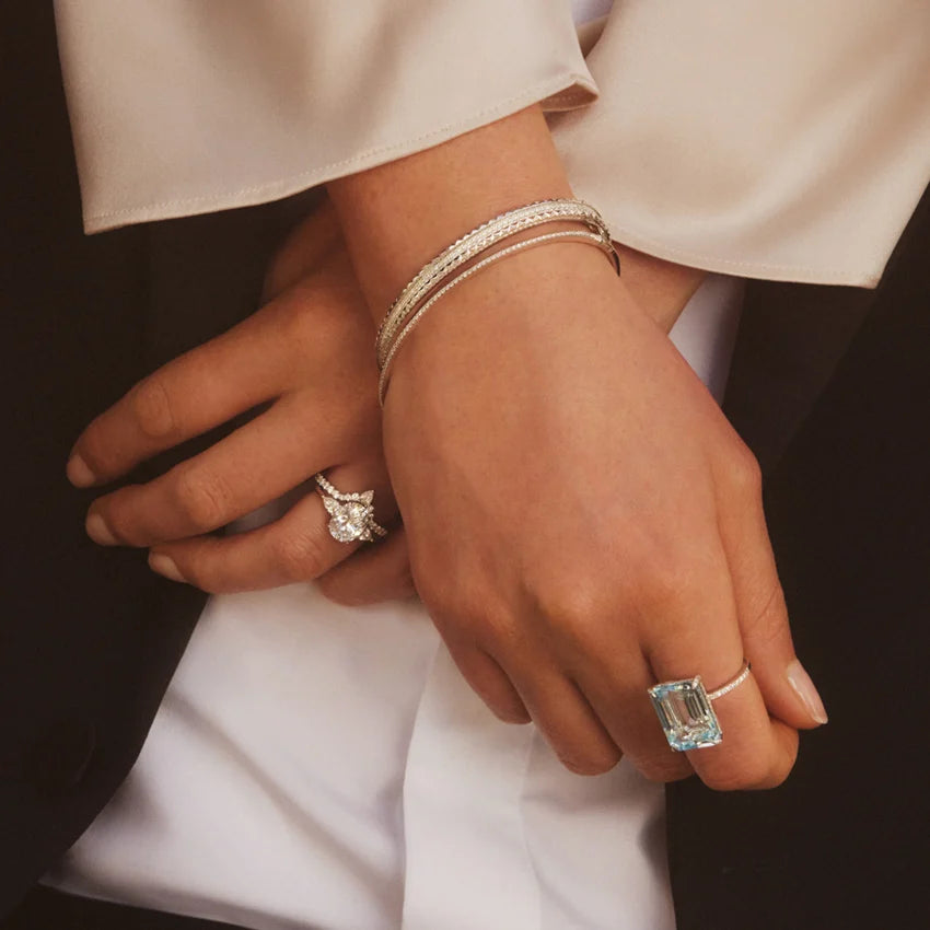 Özel Tasarım 2.00 Karat Yuvarlak Kesim Laboratuvar Pırlanta Bileklik 18K - Bold Diamonds