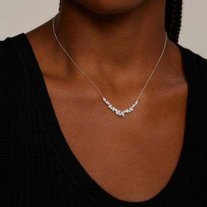 Yıldız Yağmuru Model 2.00 karat Damla Kesim Laboratuvar Pırlanta Kolye 18K - Bold Diamonds