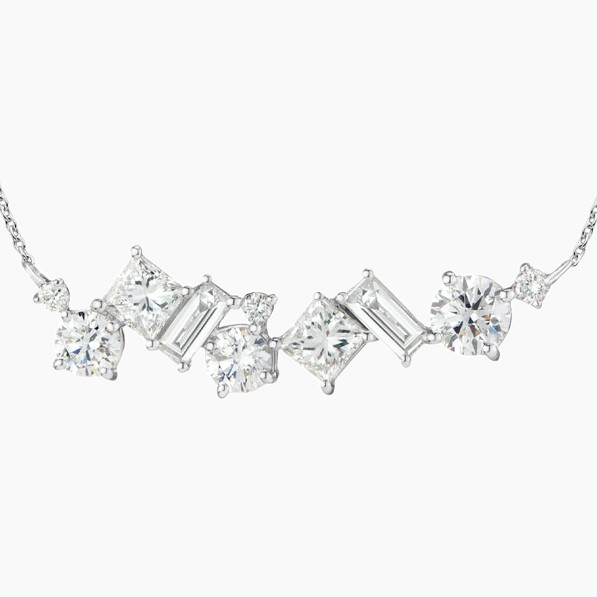 Çoklu Kesim Model 2.00 karat Laboratuvar Pırlanta Kolye 18K - Bold Diamonds