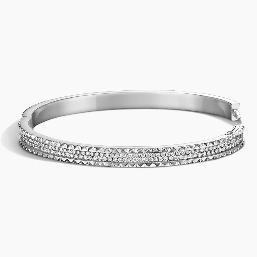 Özel Tasarım 2.00 Karat Yuvarlak Kesim Laboratuvar Pırlanta Bileklik 18K - Bold Diamonds
