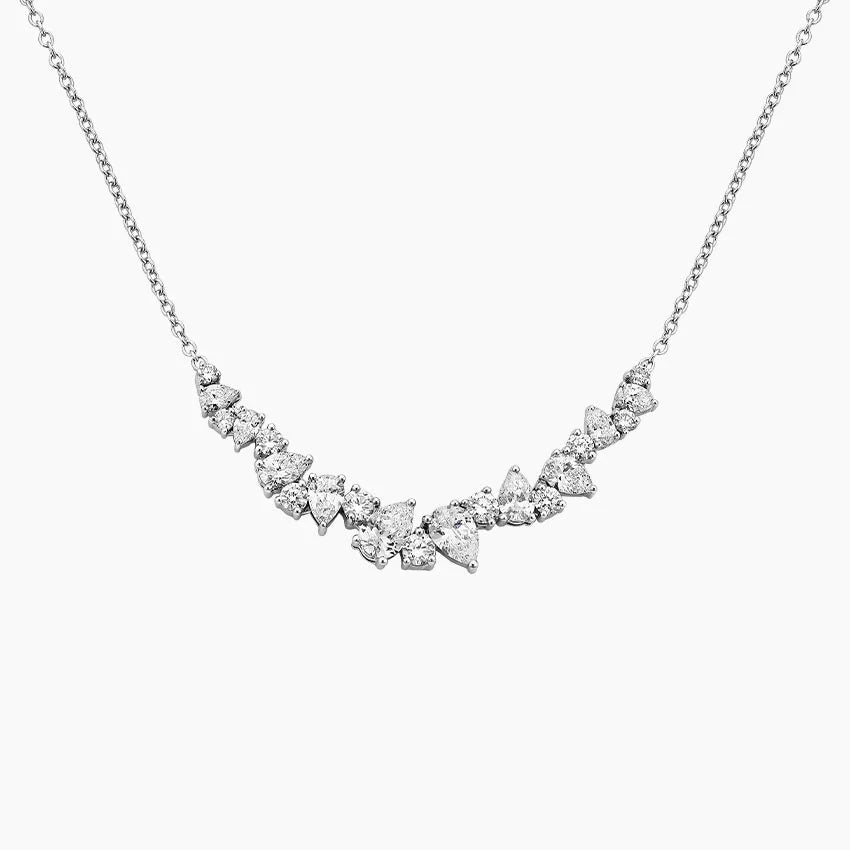 Yıldız Yağmuru Model 2.00 karat Damla Kesim Laboratuvar Pırlanta Kolye 18K - Bold Diamonds