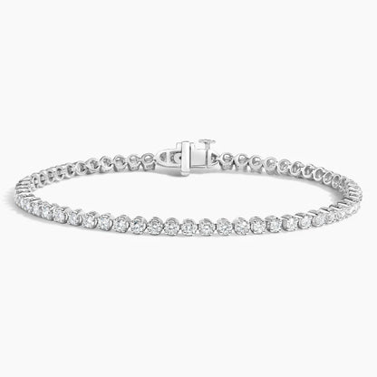 Su Yolu Model 2.00 Karat Yuvarlak Kesim Laboratuvar Pırlanta Bileklik 18K - Bold Diamonds