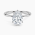 2.10 Karat Pear Kesim Hidden Halo Tasarım Tektaş Laboratuvar Pırlanta Yüzük 18K  - Alvora - Bold Diamonds