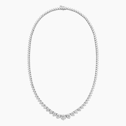 Sonsuz Işıltı Model 20.00 karat Yuvarlak Kesim Laboratuvar Pırlanta Kolye 18K - Bold Diamonds